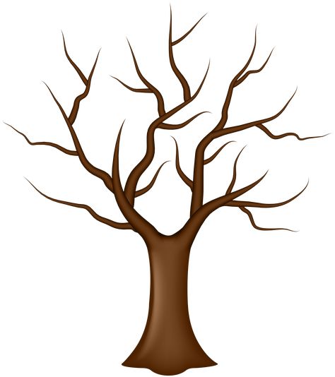 Tree With No Leaves, Tree Without Leaves, Family Tree Art, Preschool Art Projects, Leaves Png, Fall Art Projects, Tree Templates, Leaf Clipart, Tree Clipart