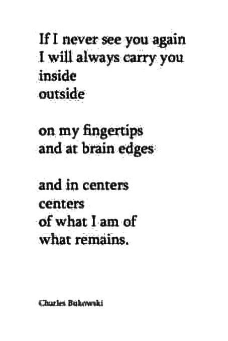 I literally cannot imagine a day without you ... I think you are my comfort zone .... Which i dont wNna lose . Enough with the people 😏 who are leaving 🙄 Bukowski, Charles Bukowski, Never See You Again, Black And White Fashion, Erin Hanson, Random Quotes, See You Again, Breath In Breath Out, I Think Of You