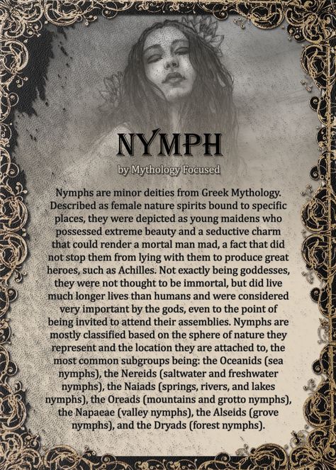 Lucifer Greek Mythology, Greek Mythology Writing Prompts, Dream Mythology, Nymphs Greek Mythology, Supernatural Creatures List, Greek Mythology Monsters, List Of Mythical Creatures, Mythology Monsters, Magical Creatures Mythology