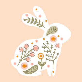 Easter Bunny Illustration Cute, Bunny Illustration Design, Easter Cute Illustration, Cute Easter Illustration, Bunny Easter Illustration, Easter Bunny Vector, Easter Illustration Cute, Easter Design Graphic, Rabbit Illustration Cute