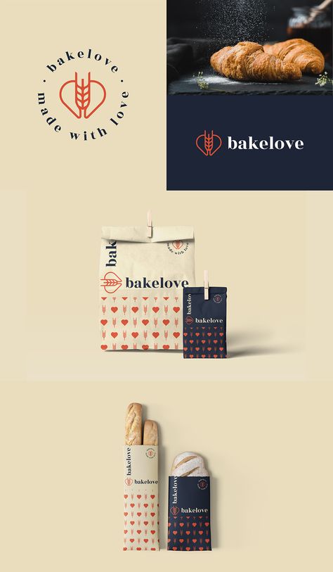 Bakery Branding Design, Modern Bakery, Bakery Packaging Design, Bakery Branding, Bakery Packaging, Food Branding, Bakery Design, Bakery Logo, Bakery Logo Design