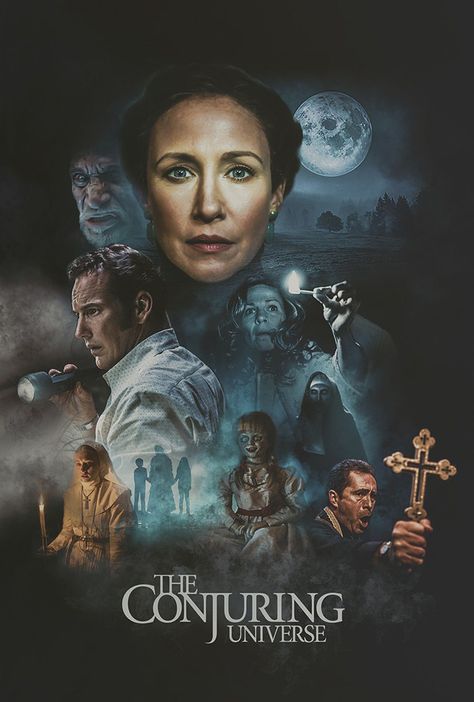 Conjuring Movie, The Conjuring Universe, Horror Aesthetics, Conjuring Universe, Classic Horror Movies Posters, Terror Movies, Collage Pics, Ghost Movies, Film Horror