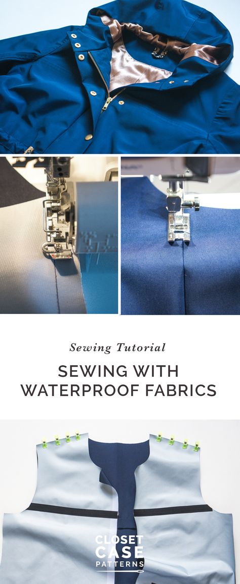 How to sew a waterproof jacket using waterproof fabric and seam sealing tape!  // Kelly Anorak Sewalong // Closet Case Patterns https://closetcasepatterns.com/sewalong/sewing-a-waterproof-jacket-with-seam-tape-kelly-anorak-sewalong/ Sew A Jacket, Sealing Tape, Techniques Couture, Beginner Sewing Projects Easy, A Jacket, Leftover Fabric, Fabric Baskets, Sewing Skills, Waterproof Jacket