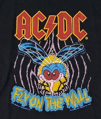 VINTAGE AC/DC FLY On The Wall 1986 Black European Tshirt Band Tee Sz XL $89.97 - PicClick Altoids Wallet, Punk 90s, Rock And Roll Music, Human Oddities, White Zombie, Rock Band Posters, Fly On The Wall, Smashing Pumpkins, Punk Rock Bands