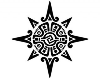 Simple Mayan Tattoo, Mayan Sun Symbol, Mayan Turtle Tattoo, Mayan Symbols Tattoo, Maori Sun Tattoo, Mayan Sun Tattoo, Mayan Tattoo Designs, Mayan Tattoo, Mayan Design
