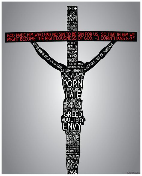 Our Sin - the cause of the Crucifixion Easter Board, Arte Occulta, Righteousness Of God, Inspirerende Ord, Ayat Alkitab, The Cross Of Christ, Easter Art, Jesus Art, Jesus Saves