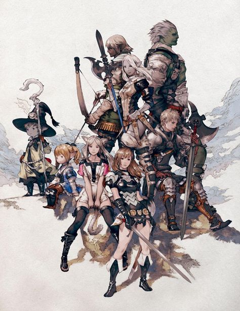 Akihiko Yoshida - The Final Fantasy Wiki has more Final Fantasy information than Cid could research Akihiko Yoshida, Realm Reborn, Art Final, Final Fantasy Xii, Final Fantasy Artwork, Final Fantasy Art, 캐릭터 드로잉, Final Fantasy Xiv, 판타지 아트