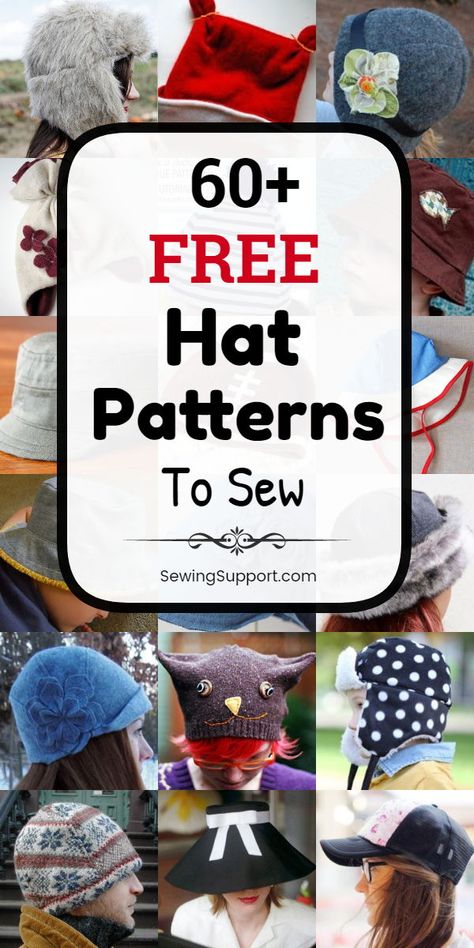 Tela, Fleece Hat Pattern, Sewing Hats, Fleece Hats, Diy Sewing Gifts, Hat Patterns Free, Sewing Projects Clothes, Hat Patterns To Sew, Diy Hat