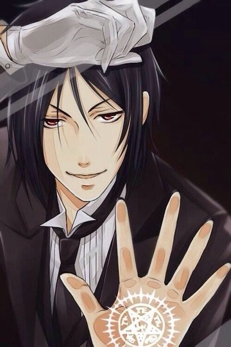 Sexy SebastianxD he is one hell of a butler Ciel Black Butler, Sebastian Black Butler, Anime Behind Glass, Black Butler Wallpaper, Anime Trap, Anime Traps, Black Butler Sebastian, Lock Screen Wallpaper Iphone, Anime Lock Screen