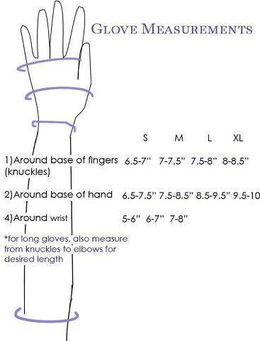 Thanks to HatSupply.com for this chart for making gloves that fit perfectly. Leather Fingerless Gloves, Pola Lengan, Gloves Lace, Long Fingerless Gloves, Lace Fingerless Gloves, Gloves Crochet, Mesh Gloves, Gloves Pattern, Fingerless Mitts