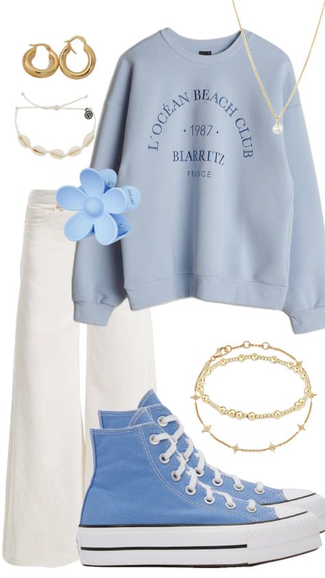 Cold Weather Beach Outfit, Aesthetics Blue, Preppy Outfits Aesthetic, Beach Girl Outfits, Girls Winter Outfits, Beach Day Outfits, Beachy Outfits, Outfit Inspo Casual, Casual Preppy Outfits