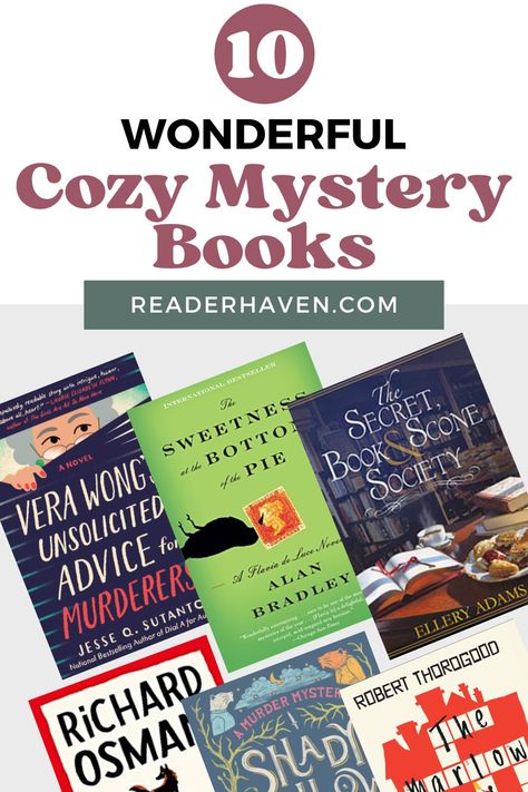 Best Cozy Mystery Series, Best Cozy Mysteries, Cosy Mystery Books, Cozy Mystery Books Reading Lists, Mystery Books To Read, Mystery Books Worth Reading, Classic Mystery Novels, New Fiction Books, Books Tbr