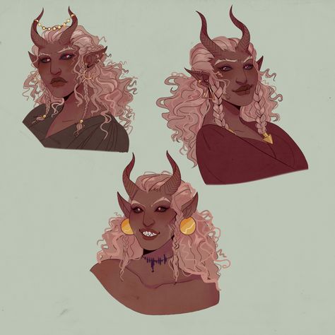 Tumblr, Tiefling Culture, Tiefling Dnd, Dnd Tiefling, Tiefling Bard, Dnd Inspiration, Character Ideas, Female Characters, Amazing Art