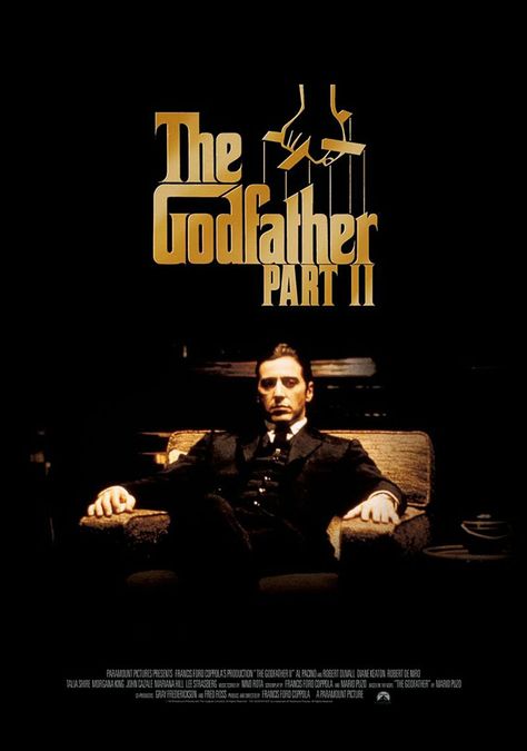 The Godfather: Part ll (1974) Godfather 2, Godfather Part 1, Don Vito Corleone, Godfather Movie, The Godfather Part Ii, Ingmar Bergman, Robert Duvall, Bon Film, Francis Ford Coppola