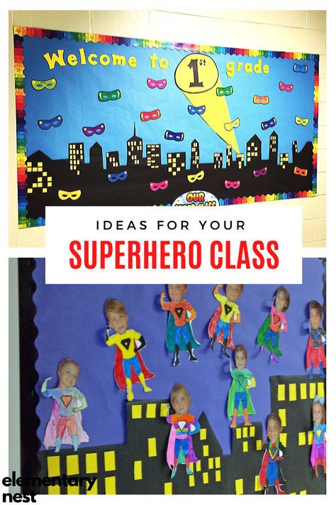 Superhero Cutouts, Superhero Classroom Decor, Superhero Themed Classroom, Superhero School Theme, Superhero Preschool, Hero Classroom Theme, Superhero Classroom Decorations, Superhero Class, Superhero School