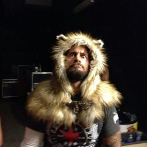 CM Punk wearing Alicia Fox's ring gear