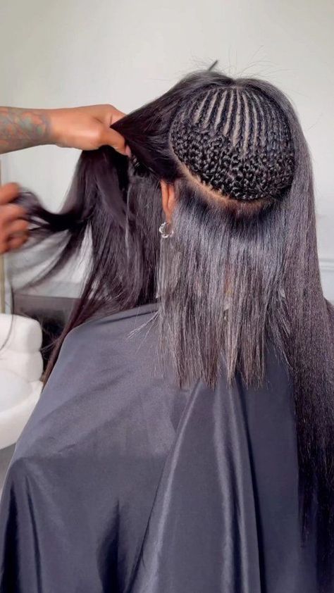 Hair | Fashion Directory🇳🇬🇺🇲🇬🇧🇨🇦 on Reels | Kaliii · Area Codes New Service Alert, Diy Hair Wig, Sew In Braids, Sew In Weave Hairstyles, Hair Braid Patterns, Microlink Hair Extensions, Natural Hair Ponytail, Track Hairstyles, Hair Extensions Tutorial