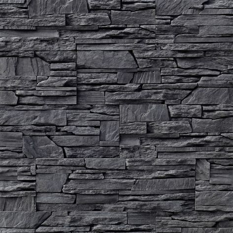 Stone Wall Cladding Texture, Wall Cladding Texture, Stone Cladding Texture, Stone Cladding Exterior, Stone Texture Wall, Stone Tile Texture, Cladding Texture, Black Cladding, Stone Wall Texture