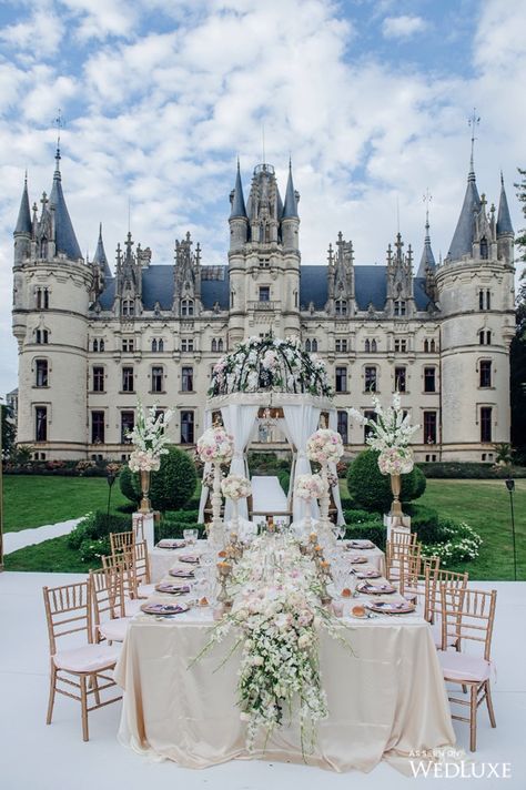 WedLuxe – A Fairytale Wedding Set In An Enchanting French Château | Photography by: AGI Studio Follow @WedLuxe for more wedding inspiration! French Chateau Wedding, Chateau Wedding, Chateau France, French Chateau, French Wedding, Beautiful Castles, Castle Wedding, Wedding Destination, Fairy Tale Wedding