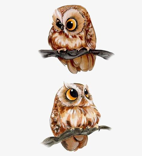 Animals Watercolor, Owls Drawing, Owl Tattoo, Arte Animal, Owl Art, Cute Owl, Cute Animal Drawings, Creature Design, Animal Illustration
