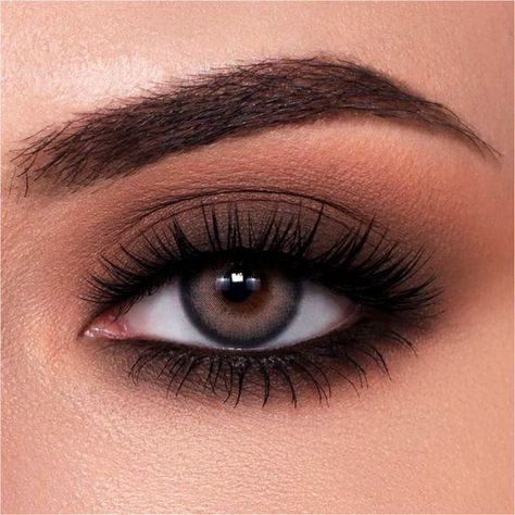 Blended Liner Makeup, Dark Brown Eyeshadow Makeup, Smokey Eyeshadow For Brown Eyes, Matte Smokey Eye Makeup, Smoked Eye Makeup, Machiaj Smokey Eyes, Smokey Eye Makeup Steps, Brown Smokey Eye Makeup, Matte Eye Makeup