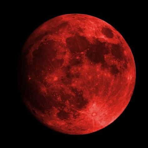 Red Aesthetic, Moon, Red