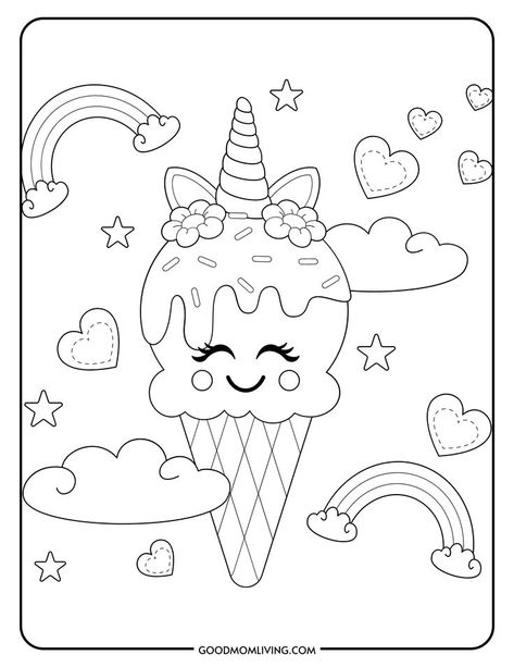 ice cream coloring pages for kids Ice Cream Cone Printable, Ice Cream Cone Craft, Ice Cream Template, Fall Leaves Coloring Pages, Octopus Coloring Page, Cone Template, Bat Coloring Pages, Cupcake Coloring Pages, Ice Cream Coloring Pages