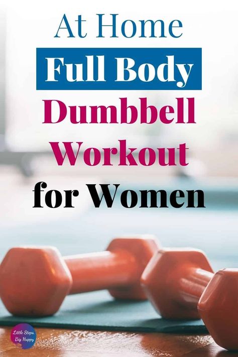 Try out this full body dumbbell workout for women. This routine can be done at home, the gym, or wherever you like to exercise. It's a full body workout with weights to tone your arms, abs, and legs. It's designed for woman to help you lose weight while also helping you tighten and tone your whole body. #fullbodydumbbellworkout #beginnerfullbodyworkout #dumbbellworkoutforwomen Full Body Tone Workout At Home, Dumbbell Workout For Women, Dumbbell Routine, Mom Workout Plan, Beginner Workouts For Women, Beginner Workout Schedule, Busy Mom Workout, Quick Full Body, Weights Workout For Women