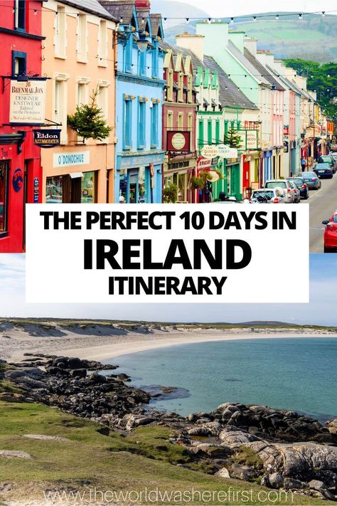 Three perfect routes for a 10-day Ireland road trip itinerary including things to do and where to stay on your Irish adventure! Southern Ireland Road Trip Itinerary, Ireland 10 Day Itinerary, Ireland Honeymoon Itinerary, 10 Day Ireland And Scotland Itinerary, 12 Day Ireland Itinerary, Ireland 7 Day Itinerary, Best Ireland Itinerary, 10 Day Ireland Itinerary, Ireland Travel Itinerary