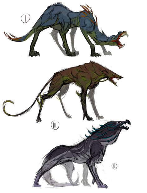 Undead Animals Concept Art, Cryptids Concept Art, Creature Head Concept Art, Mysterious Creatures Art, Eldritch Creature Art, Creature Design Concept, Beast Reference, Creepy Creatures, Seni 2d