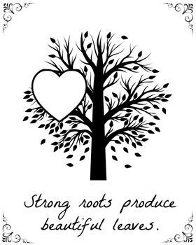 "Strong roots produce beautiful leaves" - is a wonderful way to show grandparents appreciation. Child's photo can be glued on the space of love heart or child can draw their face. After that child can be offered to colour in tree as well and present to their grandparent. This can be a part of Tree Unit or Family Unit. Roots Quotes, Tree Unit, Nature Quotes Trees, Family Tree Quotes, Leaf Quotes, 365 Jar, Grandparents Quotes, Tree Quotes, Family Tree Tattoo