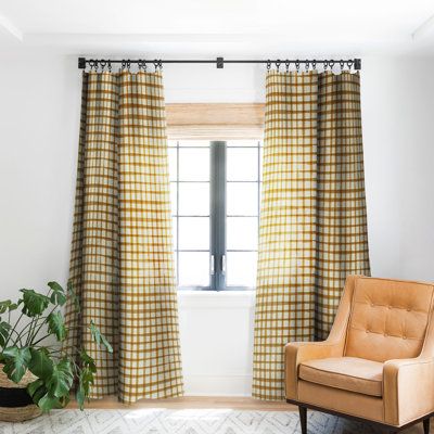 90s Farmhouse, Sheet Curtains, Designs Room, Curtains Rods, Yellow Drapes, Kids Room Curtains, Plaid Curtains, Striped Curtains, Gold Curtains