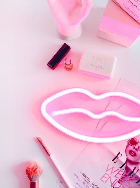 Make Up Salon, Pink Neon Sign, Dream Wedding Dress, Pink Inspiration, Pink Cosmetics, Simple Iphone Wallpaper, Bridal Magazine, Pink Instagram, The Modern Bride