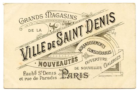 Free Vintage French Typography | Vintage French Graphic - Amazing Paris Ephemera - The Graphics Fairy French Typography, Etiquette Vintage, French Ephemera, Foto Transfer, The Graphics Fairy, Paris Mode, Beautiful Typography, Graphics Fairy, Images Vintage