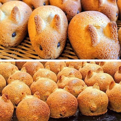 Rabbit-Themed Bakery Makes Lovable Bunny-Shaped Cakes and Bread in Tokyo Essen, Rabbit Shaped Food, Chocolate Bunny Cake, Animal Shaped Foods, Japanese Bakery, Bunny Bread, Bread Shaping, Bread Art, Amazing Food Art