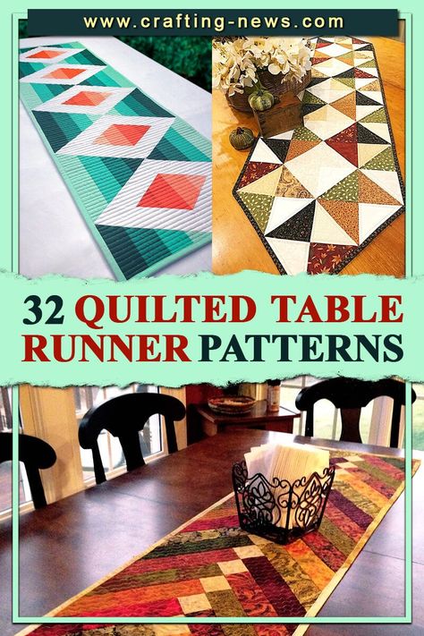 Boho Quilted Table Runner, Patchwork, Quilt Table Runners Patterns, Narrow Table Runner, Wide Table Runner, Pieced Table Runners, Table Runner Pattern For Large Print Fabric, Simple Table Runner Pattern Free, Free Fall Quilted Table Runners