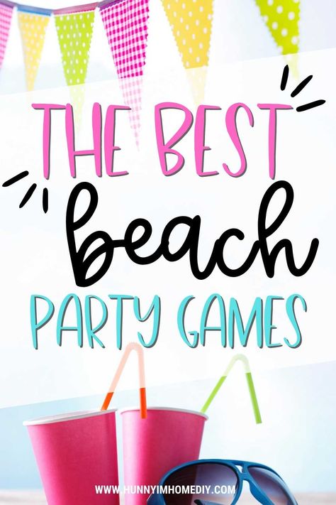 Beach Party For Adults, Beach Themed Activities For Seniors, Beach Blanket Bingo Party Ideas, Beach Day Games For School, Lifes A Beach Party Theme, Beach Theme Party Activities, Beach Ball Games Classroom, Summer Class Party Games, Tropical Birthday Party Games