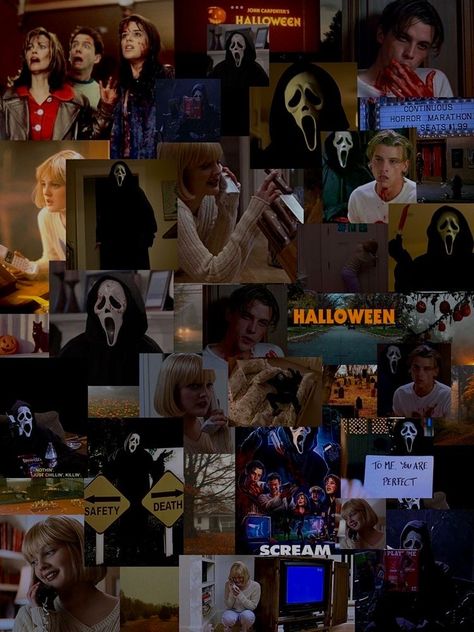 #artsyracoon #wallpaper #wallpaperforyourphone #wallpaperideas #collage #halloween #halloweenideas #scream Racoon, Scream Collage, John Carpenter Halloween, Movie Collage, Cute Spooky, Scream Movie, John Carpenter, Wallpaper For Your Phone, Cinematic Photography