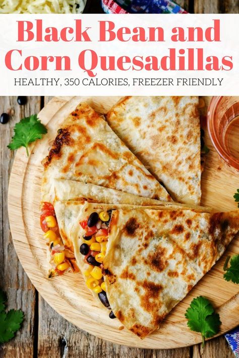 Vegan Meals, Black Bean And Corn Quesadillas, Weight Watchers Lunch, Weight Watchers Vegetarian, Weight Watchers Lunches, Plats Weight Watchers, Black Bean And Corn, Slender Kitchen, Vegetarian Lunch