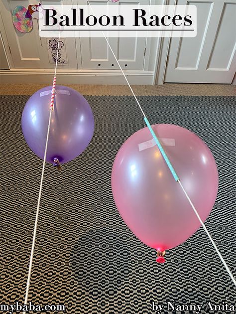 3rd Law Of Motion, Newton's 3rd Law, Balloon Games For Kids, Children's Day Activities, Rainy Day Games, Rainy Day Activities For Kids, Balloon Race, Balloon Games, Hairstyles For Teens