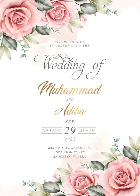 Wading Invitation Card Design, Muslim Wedding Invitation Card Design, Weeding Inventions Cards, Sikh Wedding Invitations Cards, Engagement Invitation Card Design, Creative Wedding Invitations Design, Invitation Card Designs, Wedding Illustration Card, Muslim Wedding Cards