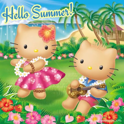 Happy 1st Day of Summer!!! 😍🌞🌻🌺🌴🍹 #summer #hellokitty #deardaniel #firstdayofsummer #hellokittysummer Perler Beads Hello Kitty, Minecraft Hello Kitty, Happy 1st Day Of Summer, Hello Kitty Dear Daniel, 1st Day Of Summer, Wallpaper Minecraft, Hello Kitty Wedding, Kitty Tattoos, Dear Daniel