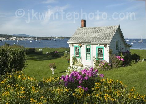 . Sea Cottage, Maine Beach, Cottages By The Sea, Cute Cottages, Cozy Cottages, Sweet House, Mountains Forest, Little Cottages, Small Cottages