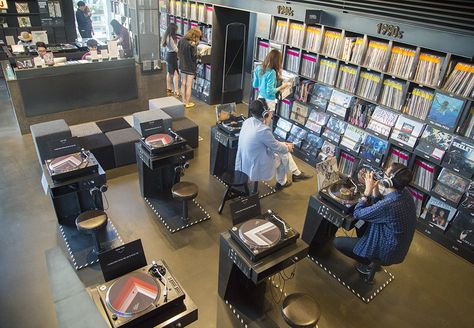 A visual tour of Seoul’s 10,000-strong vinyl library Music Furniture Design, Vinyl Library, Music Store Design, Cd Store, Vinyl Cafe, Cd Shop, Vinyl Record Store, Vinyl Shop, Vinyl Record Shop