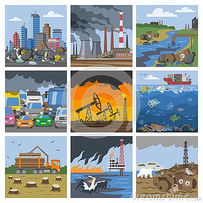 All Pollution In One Picture, تلوث المياه, Pollution Pictures, Air Pollution Poster, Ochrana Prírody, Pollution Environment, Polluted Air, Industrial City, Picture Composition