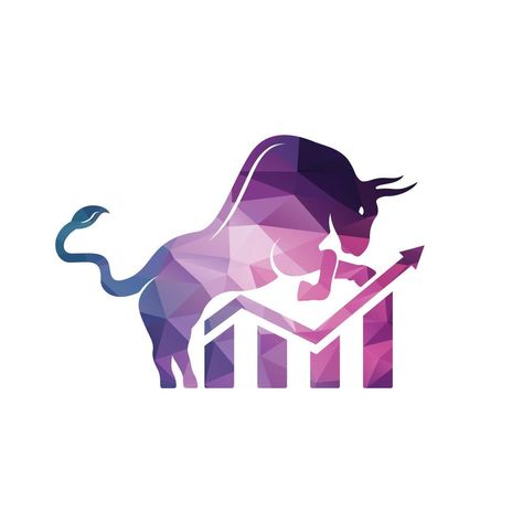 Logos, Share Market Logo Design, Forex Logo Design Ideas, Stock Market Logo Design, Share Market Logo, Stock Market Logo, Trading Logo Design, Trader Logo, Bull Wallpaper