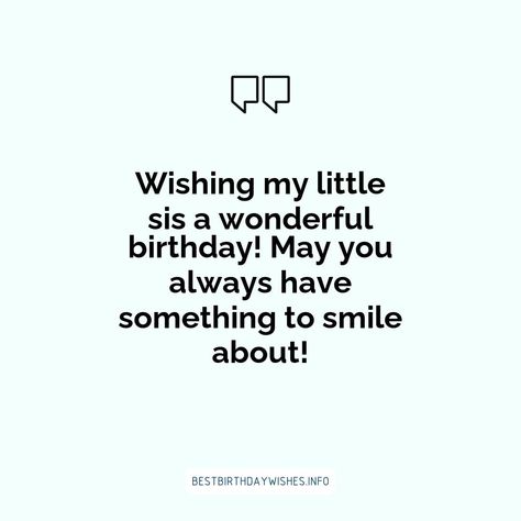 Birthdays are the perfect time to show your younger sister just how much you love them. And what better way to make them laugh than with some hilariou... | # #BirthdayWishes Check more at https://www.ehindijokes.com/funny-birthday-wishes-younger-sister/ Sister Birthday Funny Wishes, Sister Funny Birthday Wishes, Younger Sister Birthday Quotes Funny, Younger Sister Birthday Quotes, Birthday Wishes For Younger Sister, Hilarious Birthday Wishes, Sister Birthday Quotes Funny, Sister Birthday Funny, Funny Wishes