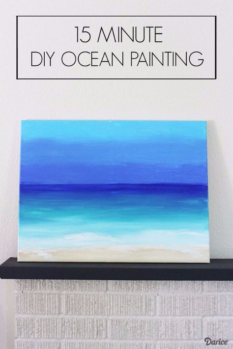 Painting Abstract Ocean Painting, Awesome Drawing, Simple Wall Art, Creative Arts And Crafts, Ocean Scenes, Canvas Painting Diy, 수채화 그림, Sea Painting, Adult Crafts