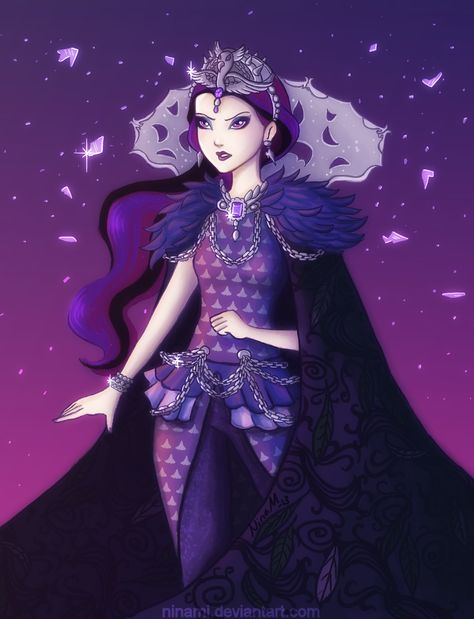 I'm going to write my own destiny! by Ninami on deviantART, Raven Queen Raven Queen Legacy Day, Raven Queen Fanart, Ever After High Rebels, Queen Fanart, Queen Anime, Raven Queen, After High School, Queen Aesthetic, Raven Teen Titans