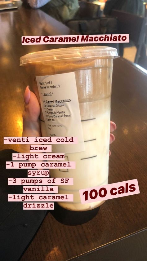 Low Calorie Starbucks Drinks, Resep Starbuck, Minuman Starbucks, Secret Starbucks Recipes, Starbucks Drinks Diy, Resep Smoothie, Coffee Recipes Starbucks, Iced Starbucks Drinks, Healthy Starbucks Drinks